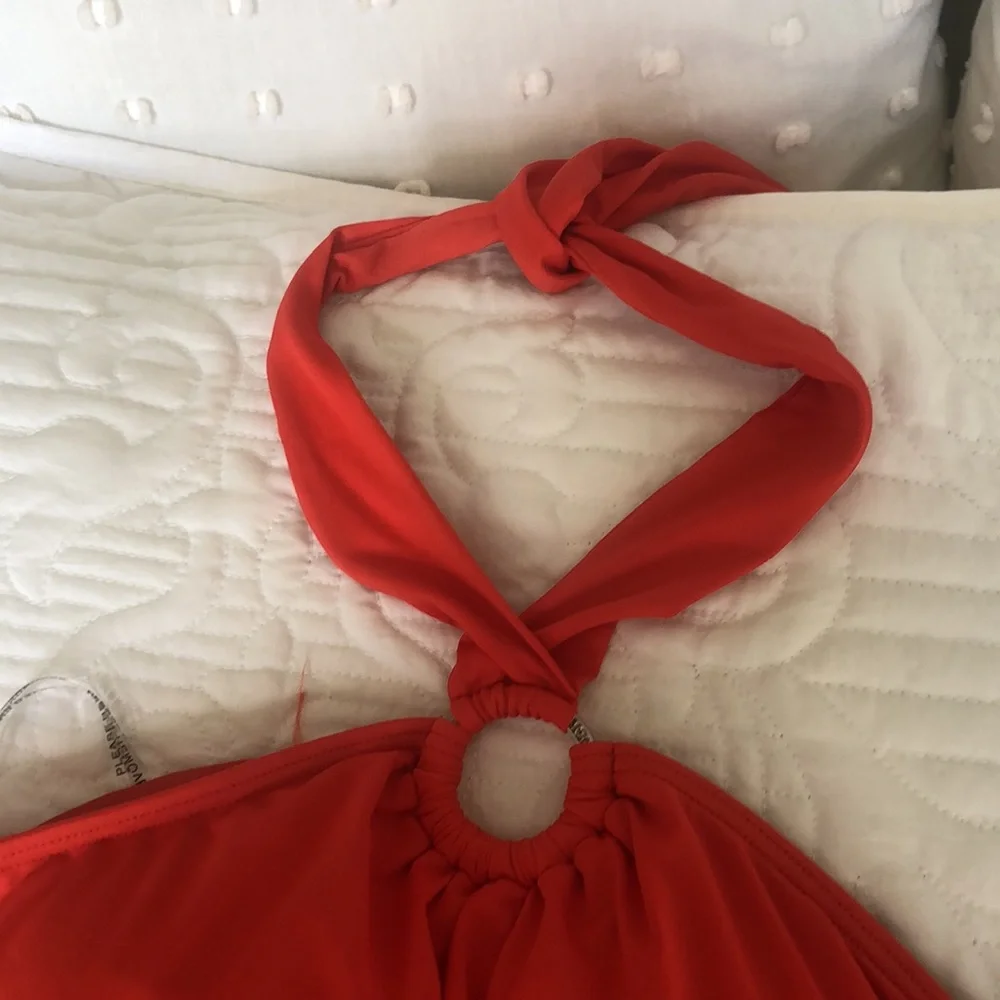 🔥❤️Michael Kors one piece bathing suit halter top